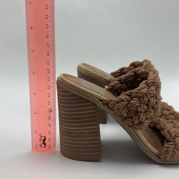 DV Dolce Vita Women's Roulette Heeled Sandal 7 braided rope boho - Picture 3 of 6